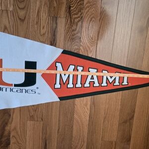 Winning Streak Miami Hurricanes Pennant